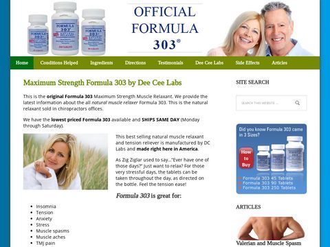 Official Formula 303 Natural Relaxant