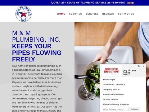 M & M PLUMBING INC.