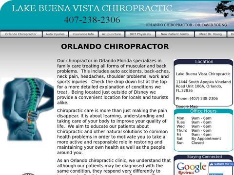 Lake Buena Vista Chiropractic - Orlando Chiropractor