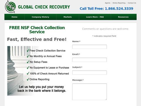 Global Check Recovery