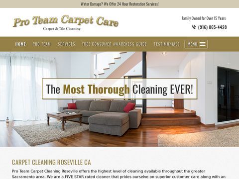 Pro Team Carpet Care - Roseville CA
