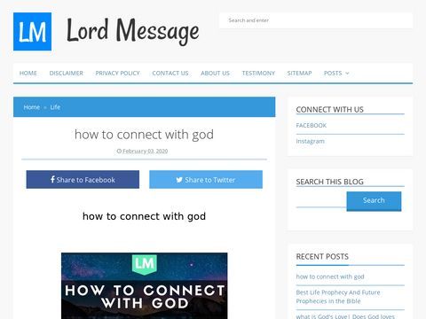 how to connect with god