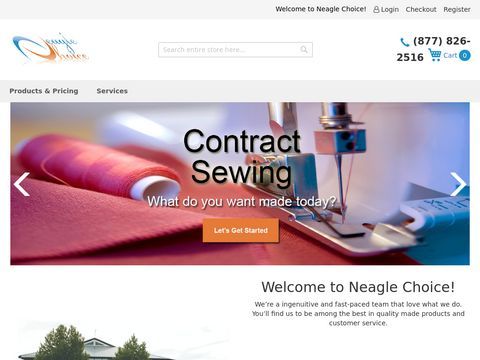 Industrial Sewing-Sewing Contractor-Contract Sewing-Neagle Choice, LLC