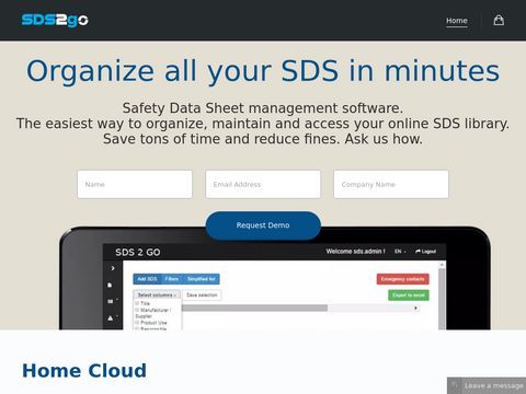 Safety Data Sheet Management Cloud Software