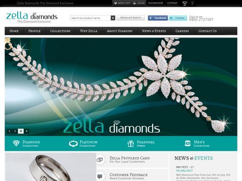 Diamonds Jewellery in Kerala - South India | Platinum Jewellery Kerala - South India | Platinum Collections