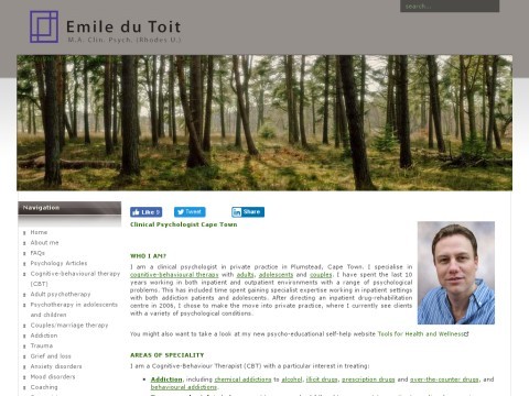 Clinical Psychologist - Emile du Toit