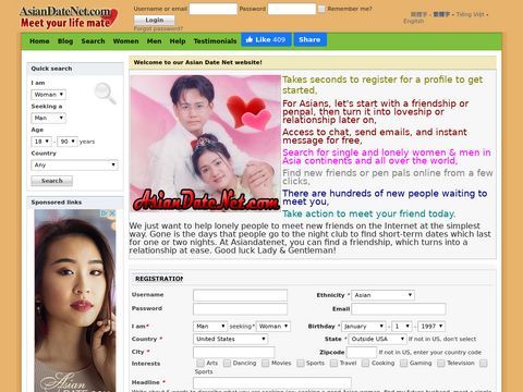 AsianDateNet.com Asian Dating Site