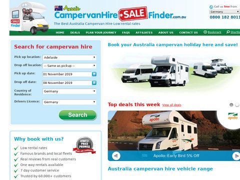 Campervan hire australia