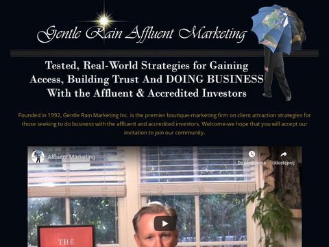 Gentle Rain Affluent Marketing - Exclusively for financial a