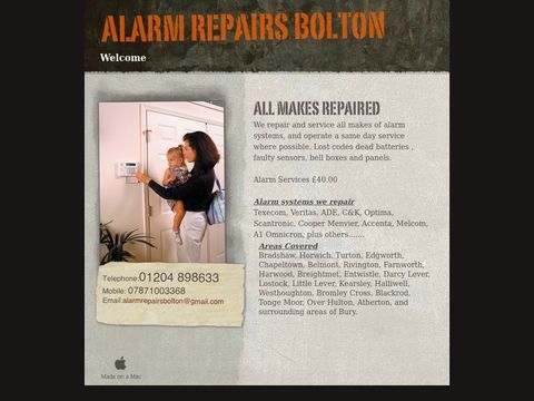 Alarm Repairs Bolton