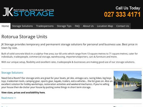 JK Storage | Secure Storage Units, Solutions, Services | Rotorua, New Zealand