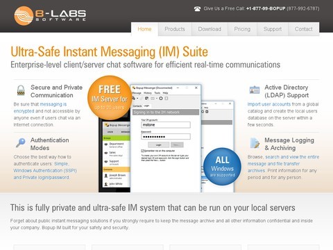 Secure Instant Messaging Software for Private Communications