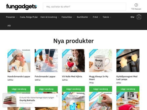 Roliga presenter, leksaker, coola gadgets  - Fungadgets.se
