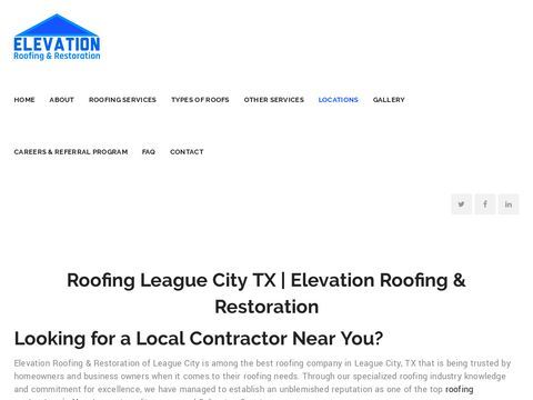 Elevation Roofing & Restoration of League City