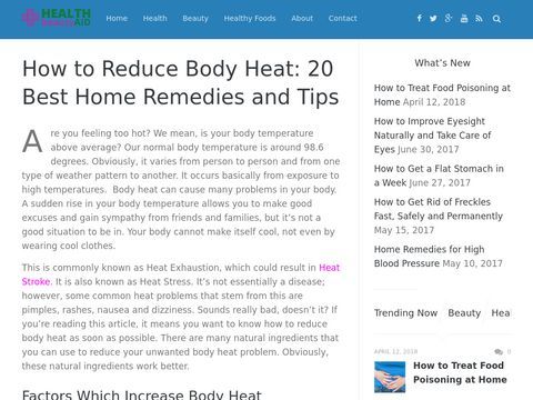 How to Reduce Body Heat: 10 Home Remedies and Tips for All