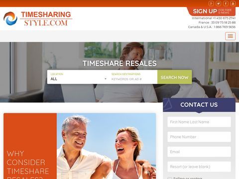 Timesharing style - timeshare Quebec laurentians montreal 