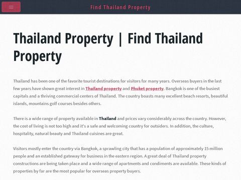 Thailand’s Free Real Estate Marketplace
