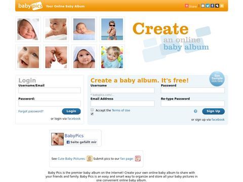Baby Pics, make a Free Online Baby Album for Your Baby Pictures