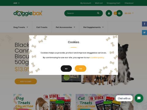 Dog and Cat Treats, Food and Accessories Online -doggiebox Australia