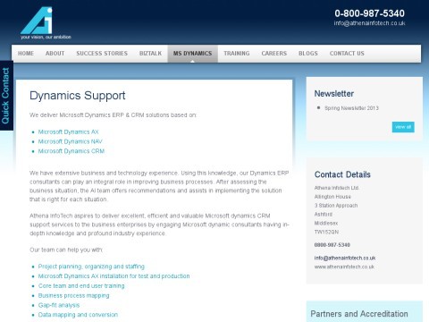 Microsoft Dynamics CRM Support