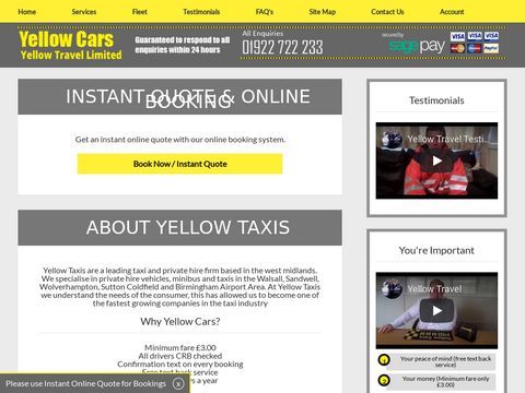 Yellow Willenhall  Taxis