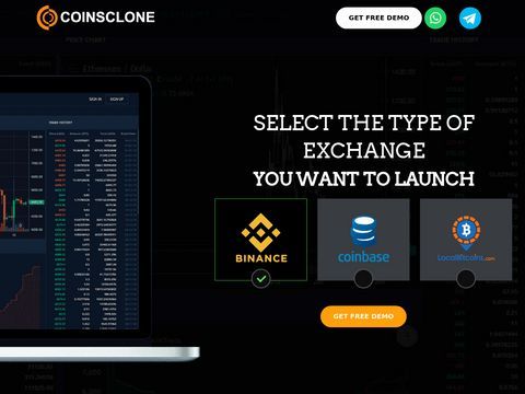 Cryptocurrency Exchange Software / Script @ Coinsclone