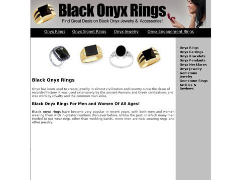 Black Onyx Rings