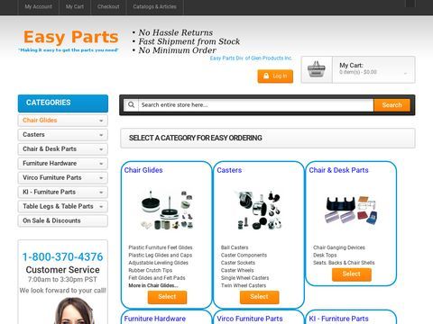 Contract Furniture Parts and Furniture Replacement Parts