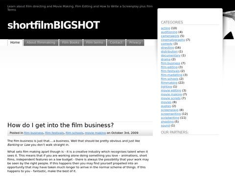 Shortfilmbigshot.com - make movies!