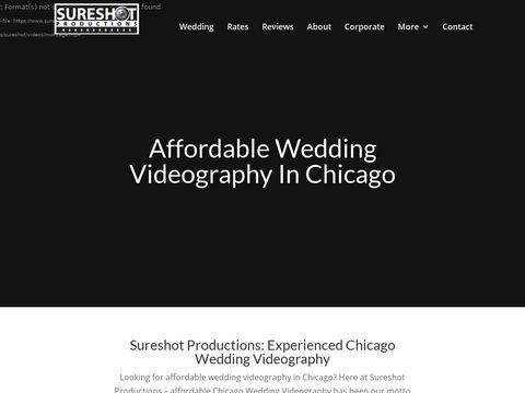 Chicago HD Wedding Video/ Sureshot Productions 