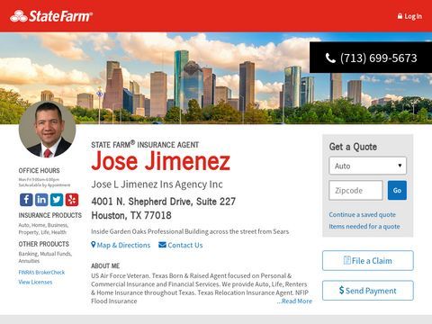 Jose Luis Jimenez - State Farm Insurance & Financial Service