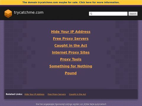 Free Web Anonymous Proxy Service - TryCatchMe