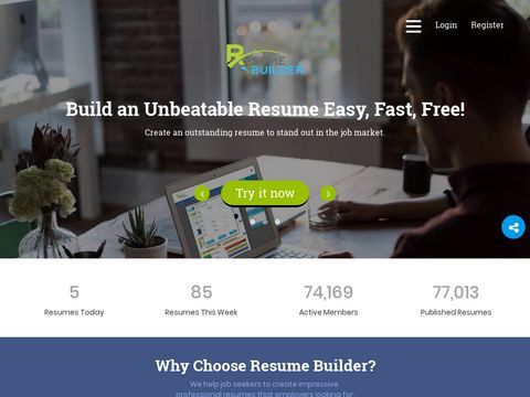 Free online resume builder, create your resume with resume builder easy