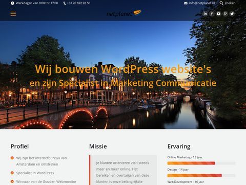 Internetbureau Amsterdam, Website laten maken - Netplanet.nl