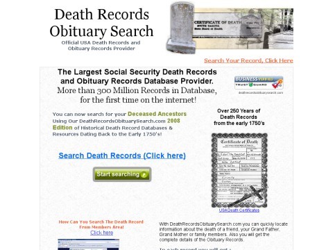 Death Records Search
