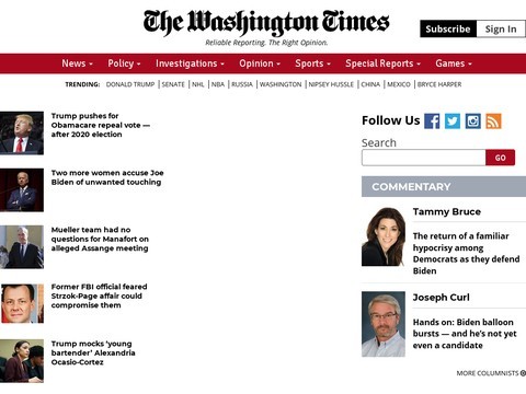 National News From The Washington Times