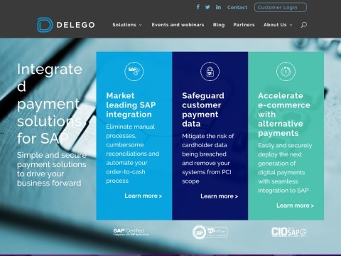 Delego | SAP Payment Card Integration & Security