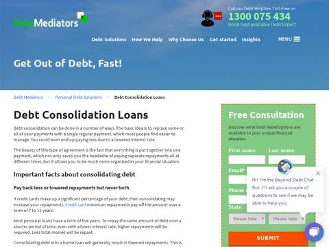 Get Free Advice For Debt Consolidation