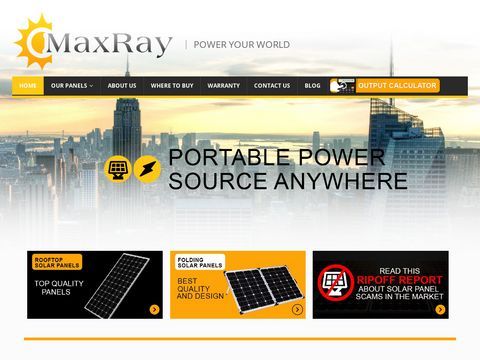 Maxray Solar Panels | Power Your World