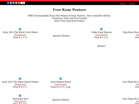 Free Kony Posters