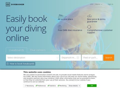 Online Reservation System for Traveling Divers 