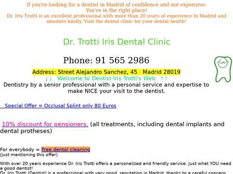 Dentista Madrid CLINICA DENTAL IRIS TROTTI