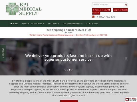 Home Healthcare Products & Medical Equipment Online - BPI Medical Supply