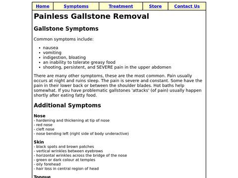 Symptoms and Removal of GallStones