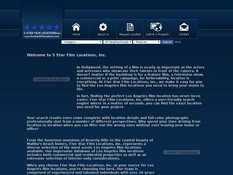 Five Star Film Locations - Los Angeles Film Locations - Cali