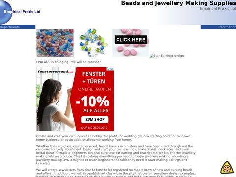 Beads Findings and Jewellery Making Supplies from Empirical Praxis Ltd