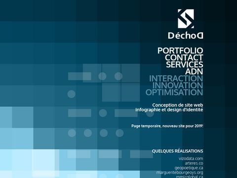 Conception et Application Web, Infographie - D ECHO D