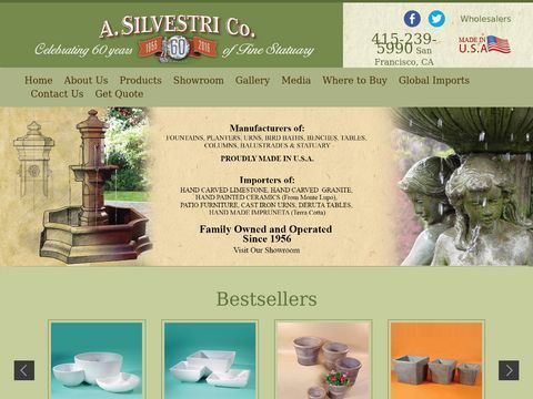 A.Silvestri, Silvestre Wall Fountains & Garden Art Statues, 