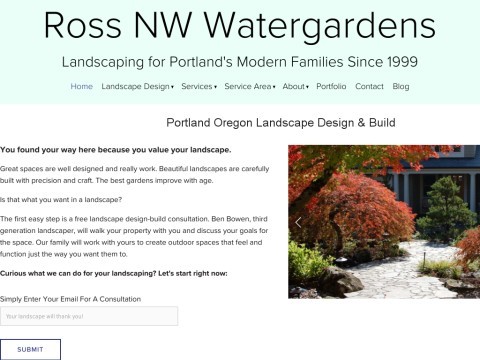 Ross NW Watergardens - Portland, Oregon Landscape Contractor