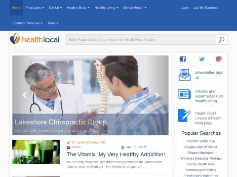 Canadas National Health Directory | Health-Local.com